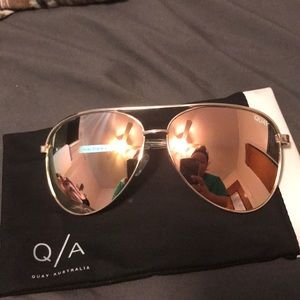 Quay Australia “high key” mirrored sunnies
